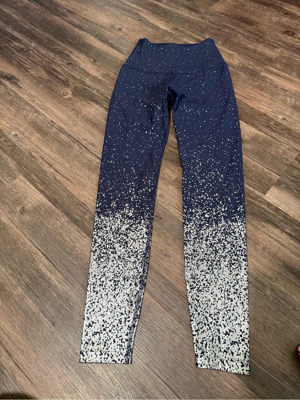 💙✨ Beyond Yoga Navy Blue Silver Glitter Ombre Leggings ✨💙